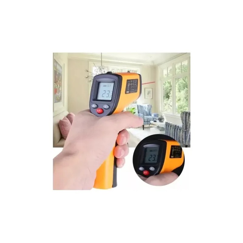 Termómetro Digital Uso Industrial Infrarojo Pistola Laser