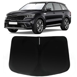 PAIMOHO Windshield Sun Shade for 2016-2020 Kia Sorento, Car Front Window Sunshade with 240T Sun Visor Protector Blocks UV Rays Heat Sun Shield Accessories