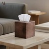 Monarch Abode Tissue Box Cover Square – Hand Hammered Antique