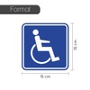 Rollstuhl Magnet-Schild I 15 x 15 cm I für Rollstuhl-Fahrer,