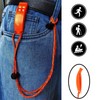 2 PCS Whistles with Reflective Lanyard Emergency Whistle, Safety Whistle