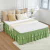 RIMELA Ruffle Bed Skirt Sage Green Queen 15 Inch Drop,