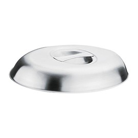 Olympia Stalwart P183 Vegetable Dish Lid, Oval, Silver, 12"/ 205mm