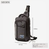 Mustache MDP-0650 Body Bag, One Shoulder Bag, Crossbody Bag, Black