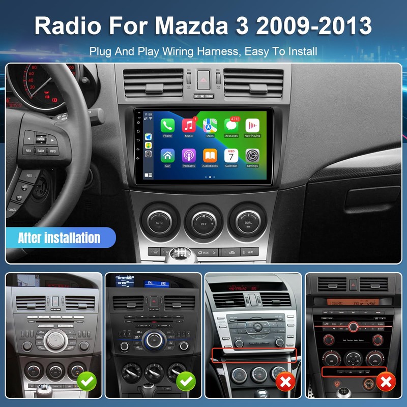 Car Radio for Mazda 3 2009 2010 2011 2012 2013