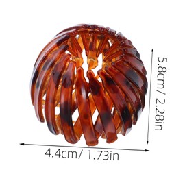 IWOWHERO 4Pcs Bird Nest Hair Bun Clips Stylish Ponytail Holder Claw Clamps Elegant Updo Maker Tool for Women Chic Hair Accessories for Everyday Use