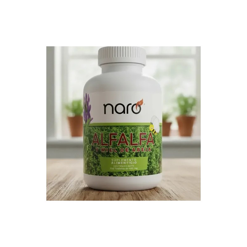 Suplemento de Alfalfa y Miel para Apoyo Nutricional Naro