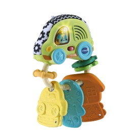 VTech Baby Babies Car Key - Interactive Rattle Toy with Teething Aid that Sings and Speaks - Made of 45 Percent Bio-Based Plastic - For Children Aged 3-24 Months