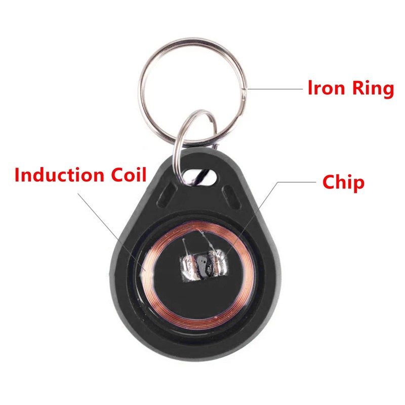 50pcs ID 125KHz RFID Writable Rewritable T5577 Key Fob for