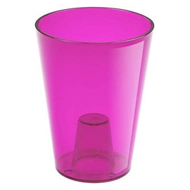 Prosper Plast DUS130P-CPR9 13 x 17 cm "Coubi" Flowerpot - Pink Transparent