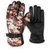 Men's Warm Winter Brushed Fleece Outdoor Sports Gloves (1+1 Set) Knit Gloves Blue+Blue