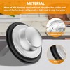 Huntonry 2PCS Kitchen Sink Stopper and Kitchen Sink Drain Strainer,