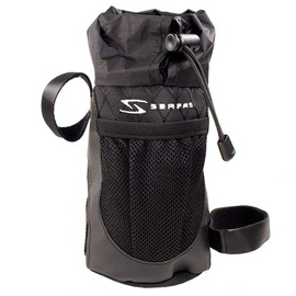 Serfas - Bolsa de botella para manillar de bicicleta, color negro