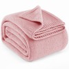 Carriediosa Wool Blend Knit Throw Blanket 60" X 80", 50%