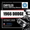 1966 Dodge Shop Manuals, Sales Data & Parts Catalog Kit
