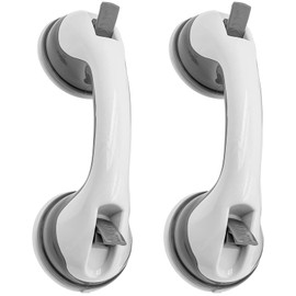 Binnan Anti-Rutsch Saugnapf Bad Armlehne,2 Stücke 30 CM Haltegriff Dusche,Haltegriff Dusche Ohne Bohren Abnehmbar mit Saugnapf,Mobiler Haltegriff für Kinder,Behinderte und Ältere Menschen