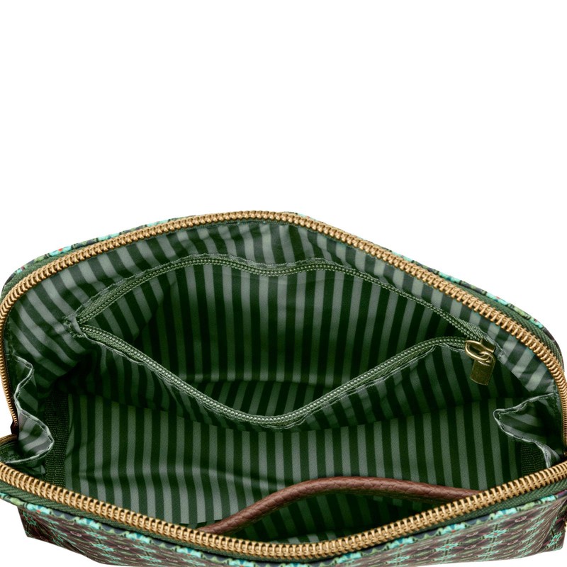 Coby Cosmetic Bag Triangle Small Clover Green 19/15 x 12