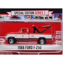 GREENLIGHT COLLECTIBLES TEXACO SPECIAL EDITION 1 1988 FORD F-250 TOW TRUCK RR'S!