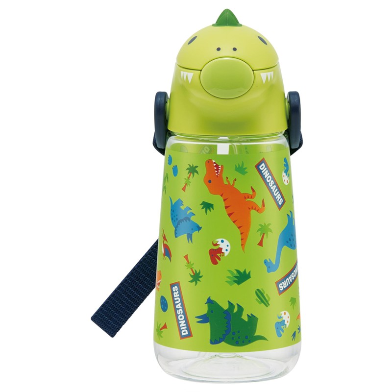 Skater PSHC4DK-A Die-Cut Water Bottle with Straw, 14.2 fl oz