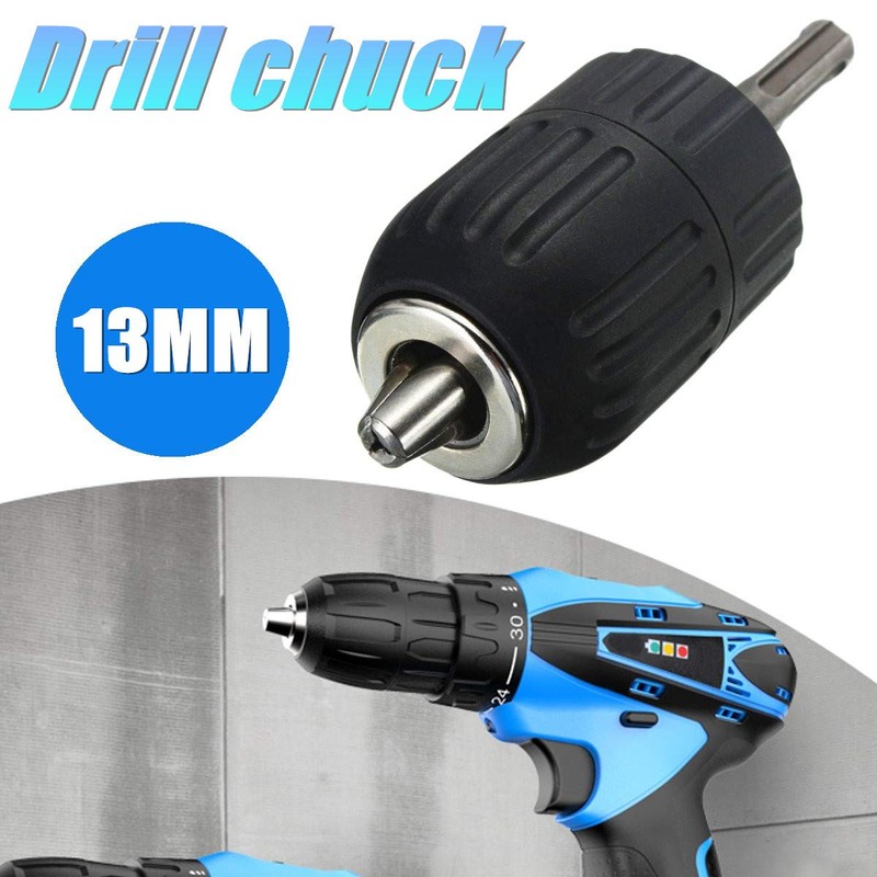 Wolfride SDS Drill Chuck, 0.5 inch (13 mm) Keyless Drill
