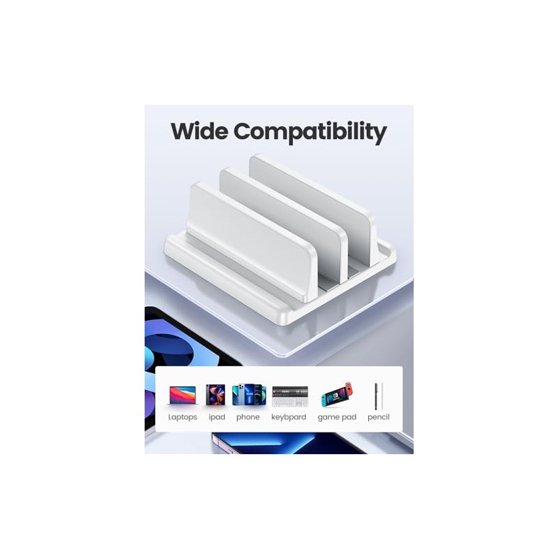 VAYDEER - Soporte Vertical para porttil para computadora, Doble Ranuras