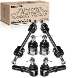 A-Premium Set of 6, Front Sway Bar Link, Front or Rear Upper Ball Joint, Outer Tie Rod End, Compatible with Dodge Viper 1992 1993 1994 1995