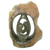 The Friendly Trading Co African Shona Sculpture in Serpentine Dancing