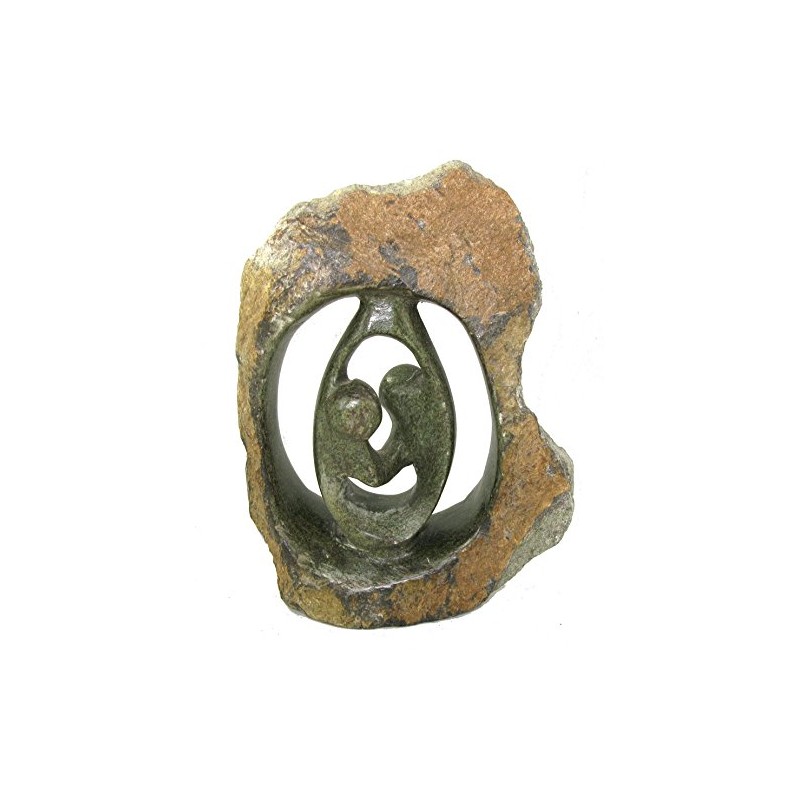 The Friendly Trading Co African Shona Sculpture in Serpentine Dancing