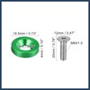 INFINAUTO 20 Pcs Motorcycle Green Fender Bumper Washer Bolt Nut