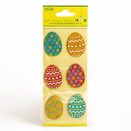Italian Options - Easter Crafts - Bright Coloured Glitter Eggs (6 pcs)