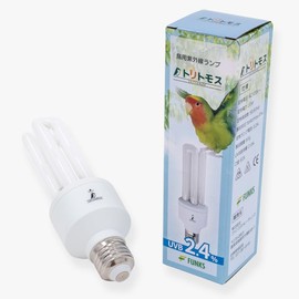 FUNKS UVA UVB Light Bulb for Birds in Captivity 2.4% UVB 20W Compact Flourescent Lamp E26