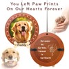 Gabzart 32" Dog Memorial Wind Chimes with Photo Frame Pendant,