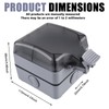 2 pieces outdoor socket, waterproof, IP66 outdoor socket, outdoor socket,