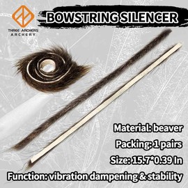 THREE ARCHERS Bowstring Silencer Archery String Vibration Dampener Shock Absorption for Recurve Bow & Longbow
