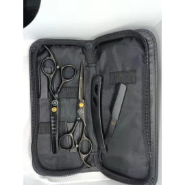 Ureshii Hanzo Tijeras Acero Japonés 440 C, Ureshíí Hanzo, 6  Color Negro