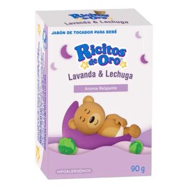 Jabón En Barra Para bebé Ricitos De Oro Lavanda & Lechuga 90g Grisi