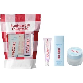 TOCOBO Luminous Lift Collagen Set Kit de Skincare Coreano con Protector Solar, Crema Hidratante y Tratamiento Iluminador Rutina Antiedad con Colgeno, cido Hialurnico y Ceramidas Piel Firme y Radiante