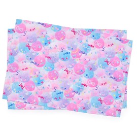 COLORFUL CANDY STYLE Large Placemat, PET Plastic, Fluffy and Cute Candy Pop