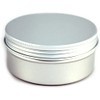 Aluminum Screw Top Tin with Cover, 3.25"