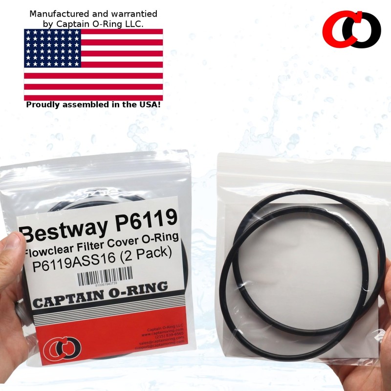 Captain O-Ring Replacement P6119 (P6119ASS16) O-Ring for Bestway Flowclear Pump