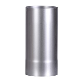 FIREFIX A120/2 FAL Stove Pipe, Length 250 mm, Diameter 120 mm, Stove Pipes Made of Sheet Steel, 0.6 mm Thick, Conical Insertable, Lengths Laser-Welded, Silver