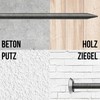 FIXXIA FIXXIA Bildern?gel mit oder ohne Einschlaghilfe, 30 Stck ?2mm,