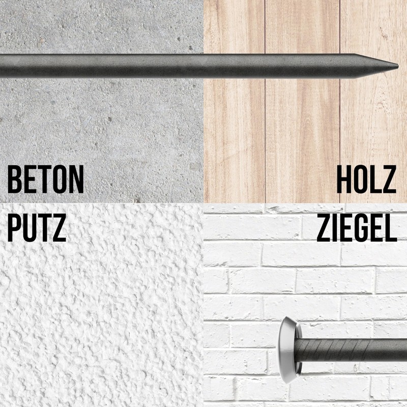 FIXXIA FIXXIA Bildern?gel mit oder ohne Einschlaghilfe, 30 Stck ?2mm,
