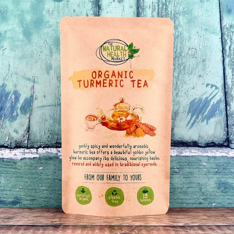 Organic Turmeric Tea Bags | 15 Tea Bag Pack |