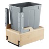 VEVOR Wood Pullout Trash Can for Kitchen Cabinets, 35 QT