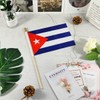 Newperlite Cuba Stick Flag Cuban Small Mini Hand Held Flags