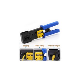 Equip 129410 Multi-Modular Crimping Tool RJ45 RJ11, RJ12 Cat.5e, Cat.6/A