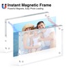 HOUSE DAY Acrylic Picture Frames 4x6, Strong Magnetic Photo Frame,