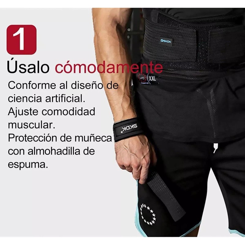 Baixi Straps Muñequera Gym Crossfit Pesas Lifting Fitness Cinta