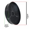 SPARES2GO Active Carbon Odour Filter for Lamona LAM2300 LAM2501 LAM2502